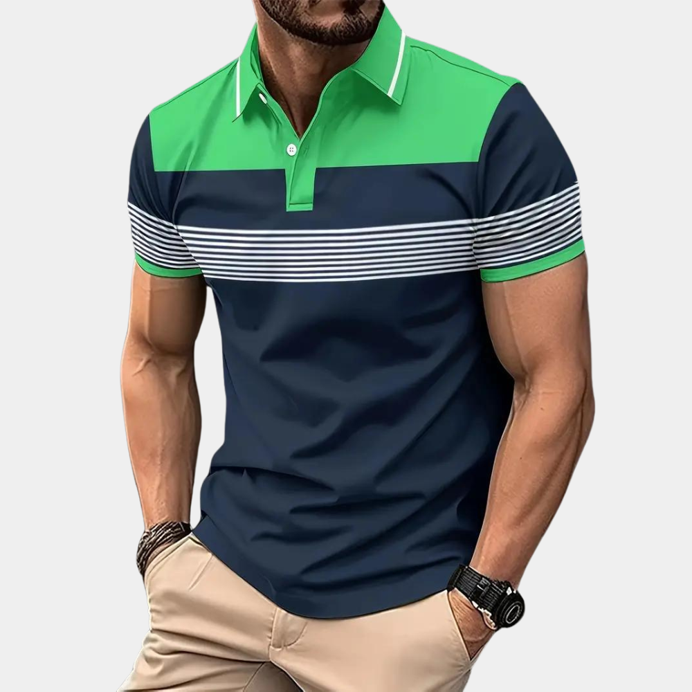 Polo Homme Manche Longue Décontracté Style Moderne 5