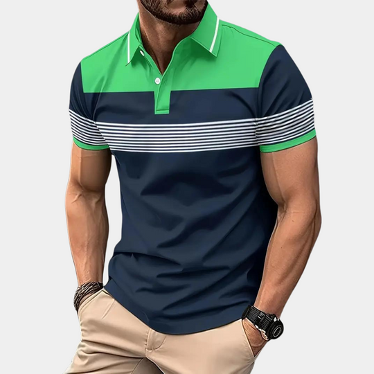 Polo Homme Manche Longue Décontracté Style Moderne 5