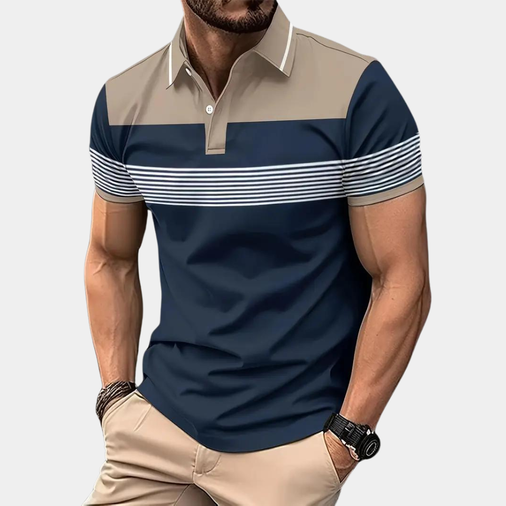 Polo Homme Manche Longue Décontracté Style Moderne 6