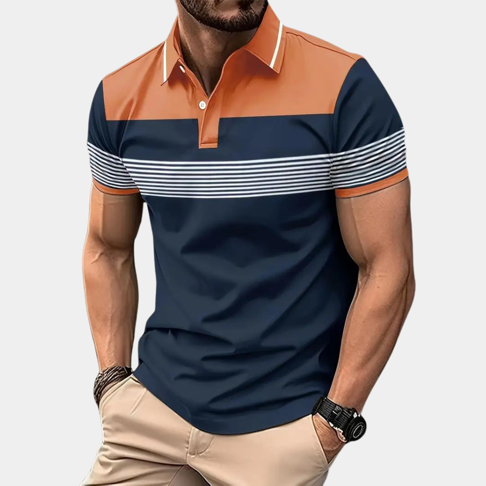 Polo Homme Manche Longue Décontracté Style Moderne 7