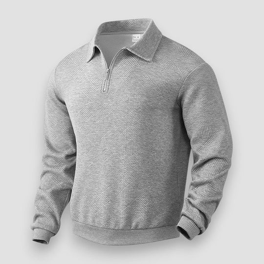 Polo Homme Sportif avec Fermeture Éclair en Tissu Respirant 4