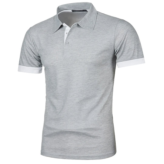 Polo Homme à Manches Courtes avec Col Contrasté 13
