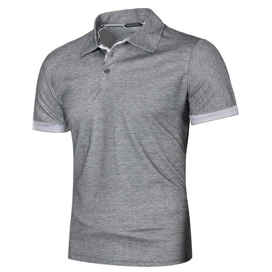 Polo Homme à Manches Courtes avec Col Contrasté 6