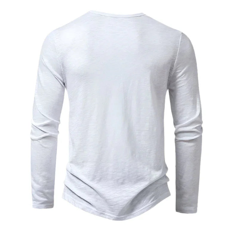 Polo à Manches Longues pour Hommes Style Décontracté 7