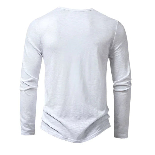 Polo à Manches Longues pour Hommes Style Décontracté 7