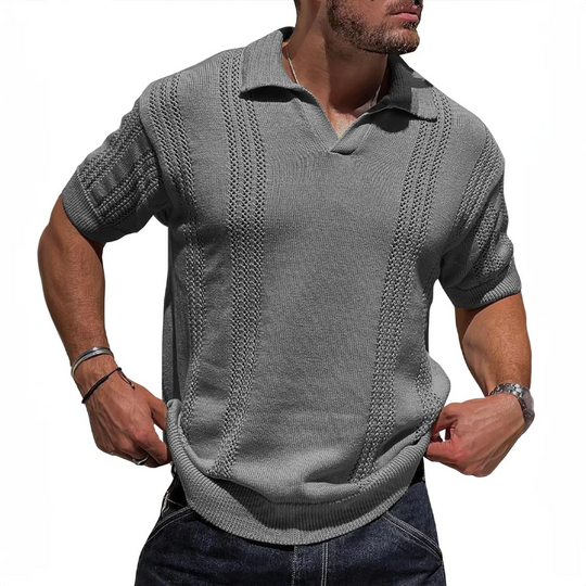 Polo d'été pour hommes en tricot léger 2