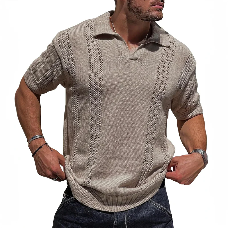 Polo d'été pour hommes en tricot léger 3