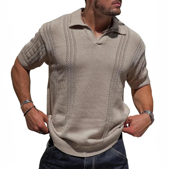 Polo d'été pour hommes en tricot léger 3