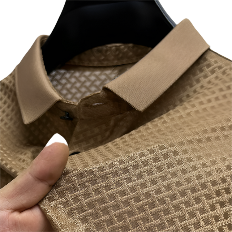 Polo pour Homme en Soie Premium Style Classique 0