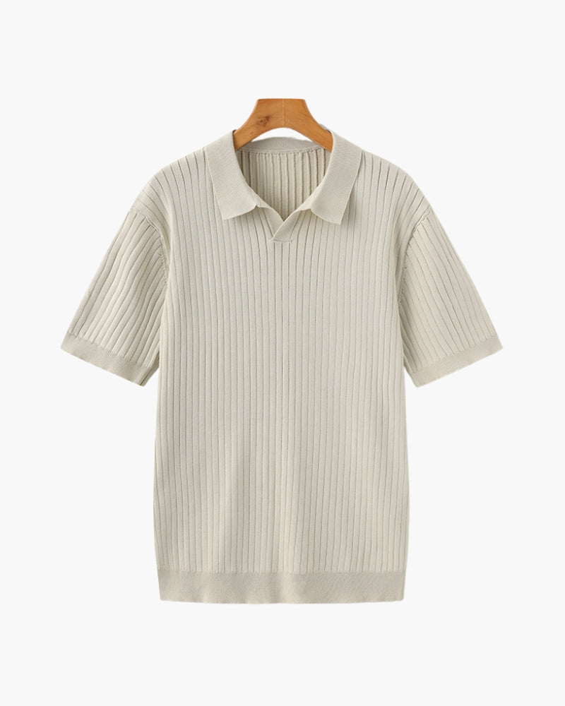 Polo pour Hommes en Coton Côtelé 0