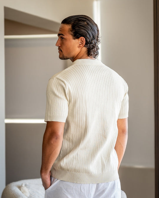Polo pour Hommes en Coton Côtelé 4