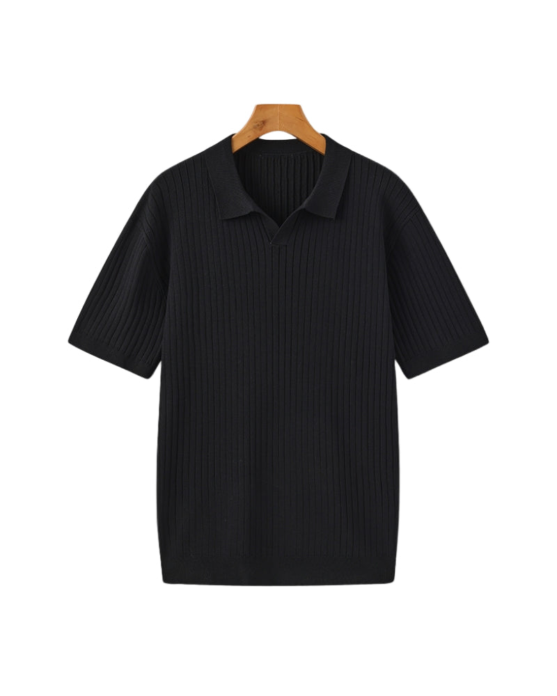 Polo pour Hommes en Coton Côtelé 7