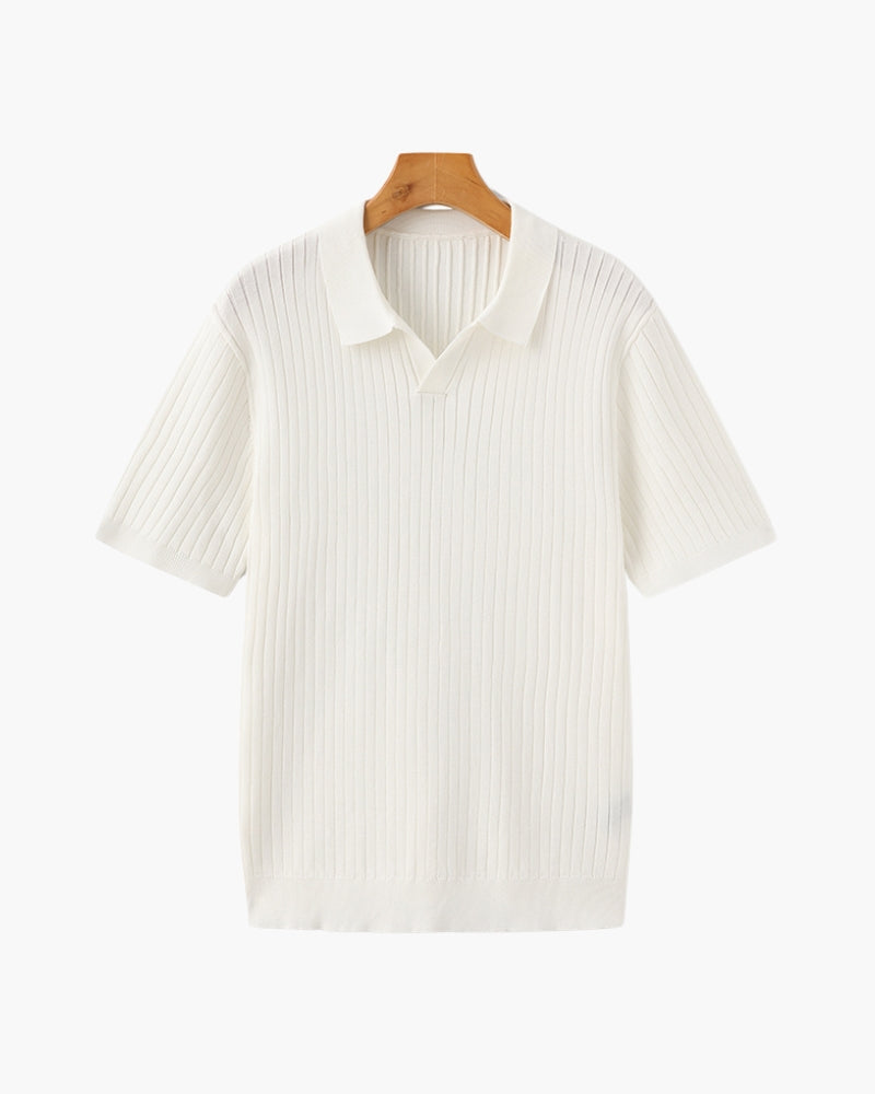 Polo pour Hommes en Coton Côtelé 9