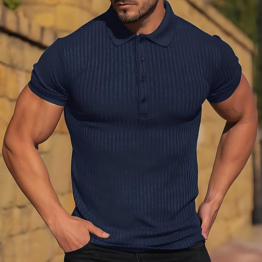Polo pour homme en chiffon à côtes 3