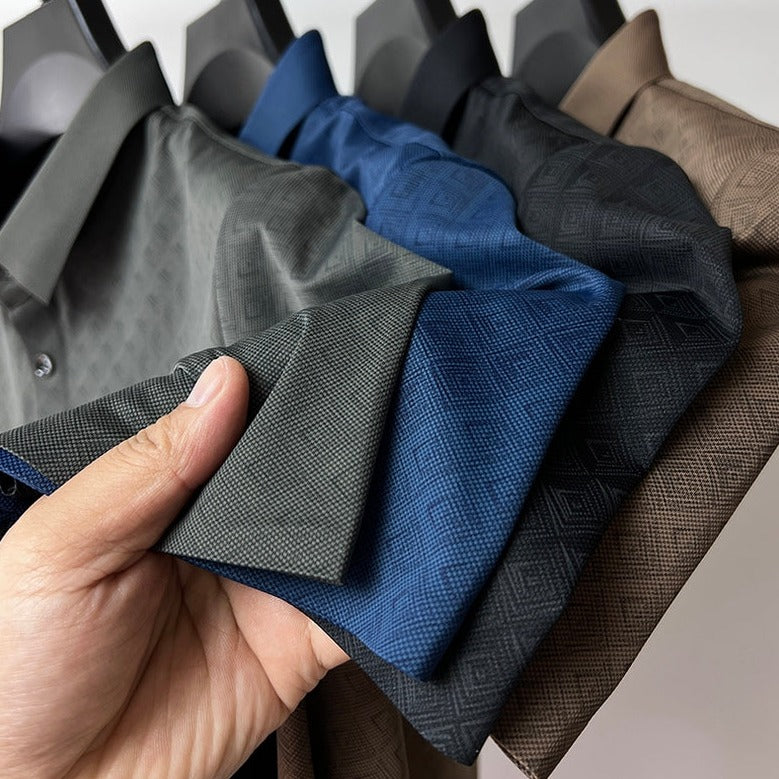 Polo pour hommes en Nanosilk, design classique, ajustement sur mesure 1