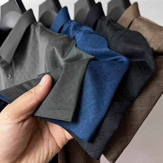 Polo pour hommes en Nanosilk, design classique, ajustement sur mesure 1