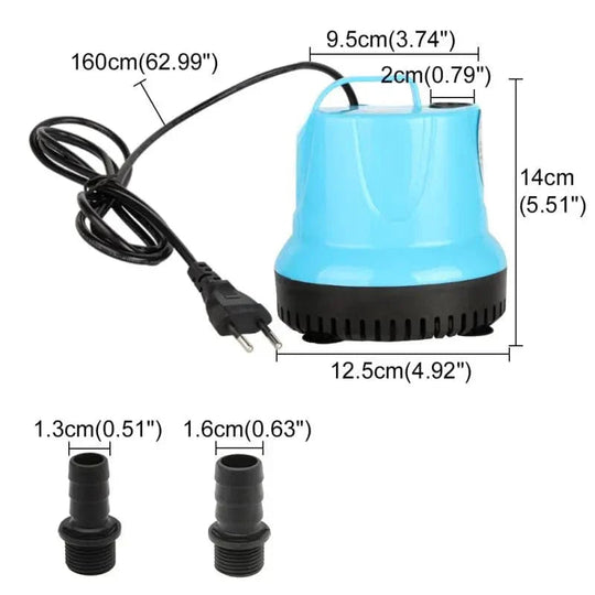 Pompe Aquarium Submersible Multifonctionnelle Silencieuse 2