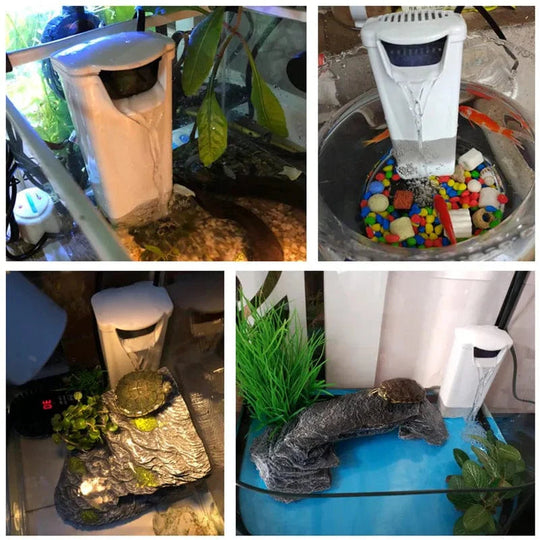Pompe Filtre Aquarium pour Tortues et Reptiles avec Débit Maximal de 200 L/H 1