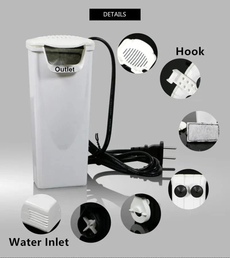 Pompe Filtre Aquarium pour Tortues et Reptiles avec Débit Maximal de 200 L/H 5