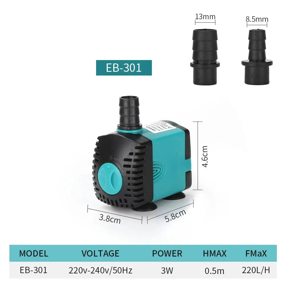 Pompe à Eau Submersible Ultra Silencieuse pour Aquarium et Étang 10