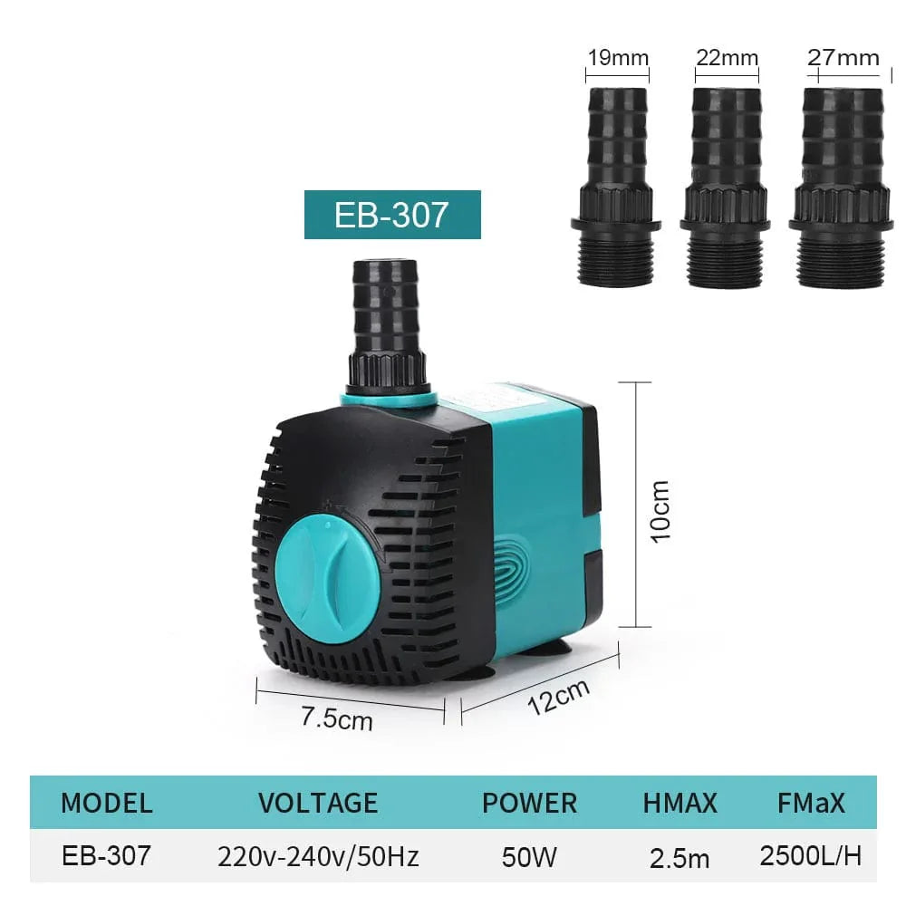 Pompe à Eau Submersible Ultra Silencieuse pour Aquarium et Étang 6