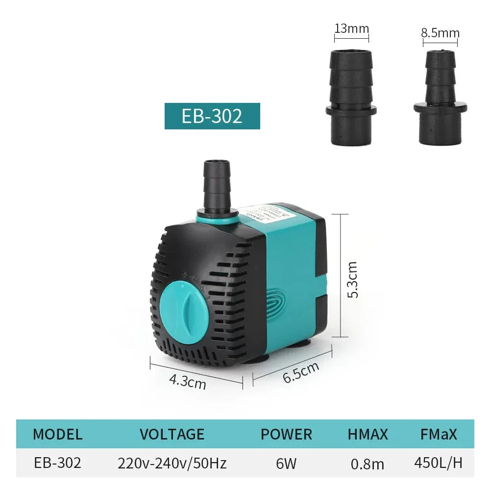 Pompe à Eau Submersible Ultra Silencieuse pour Aquarium et Étang 9