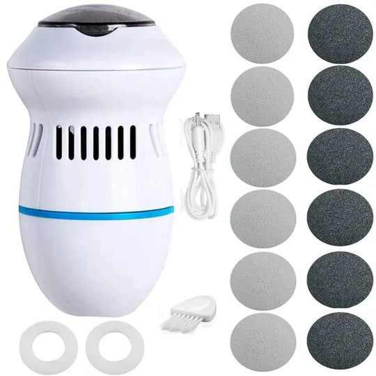 Ponceuse Électrique Pour Pieds Avec Aspirateur Intégré et Têtes Interchangeables 7