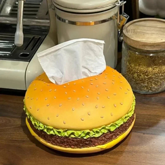 Porte-Mouchoirs Créatif en Forme de Hamburger Amusant 1