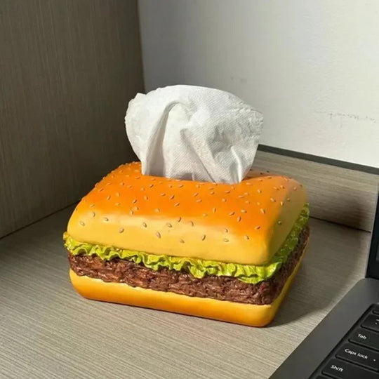 Porte-Mouchoirs Créatif en Forme de Hamburger Amusant 2