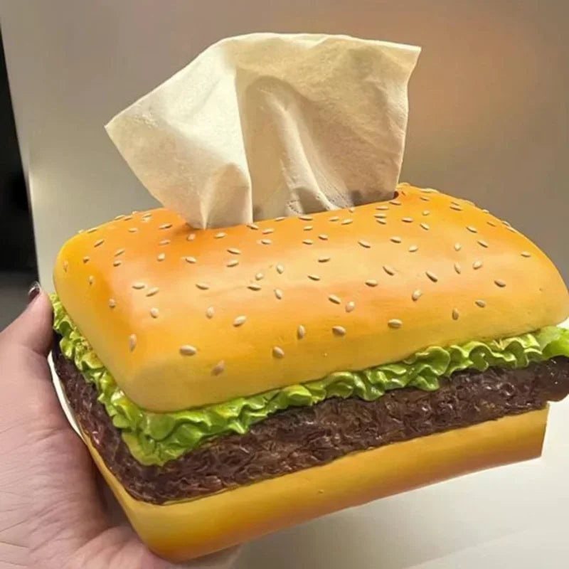 Porte-Mouchoirs Créatif en Forme de Hamburger Amusant 3