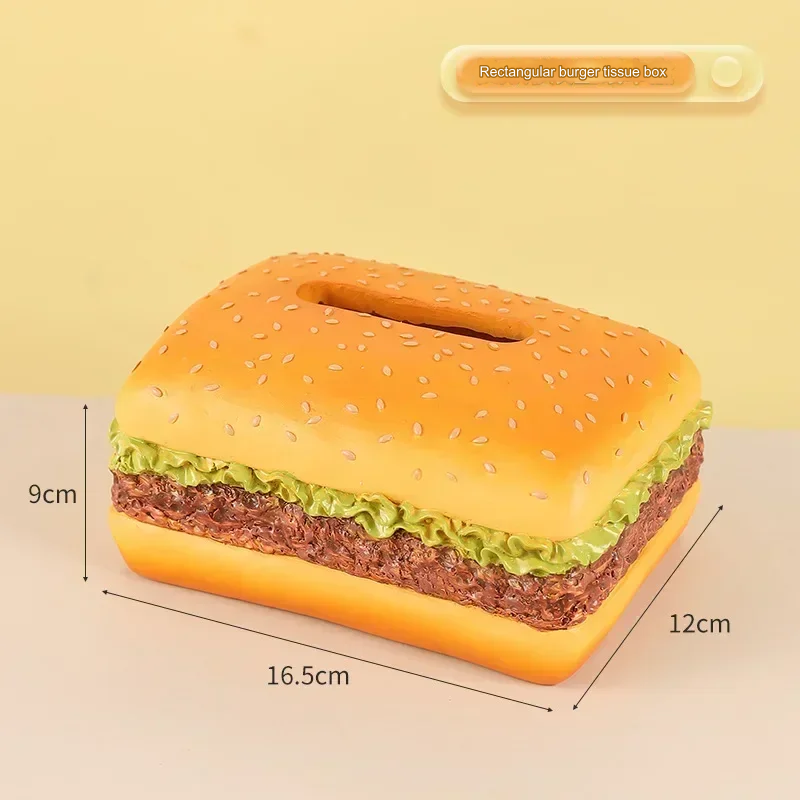 Porte-Mouchoirs Créatif en Forme de Hamburger Amusant 5
