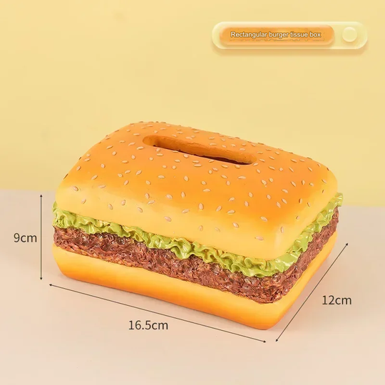 Porte-Mouchoirs Créatif en Forme de Hamburger Amusant 5