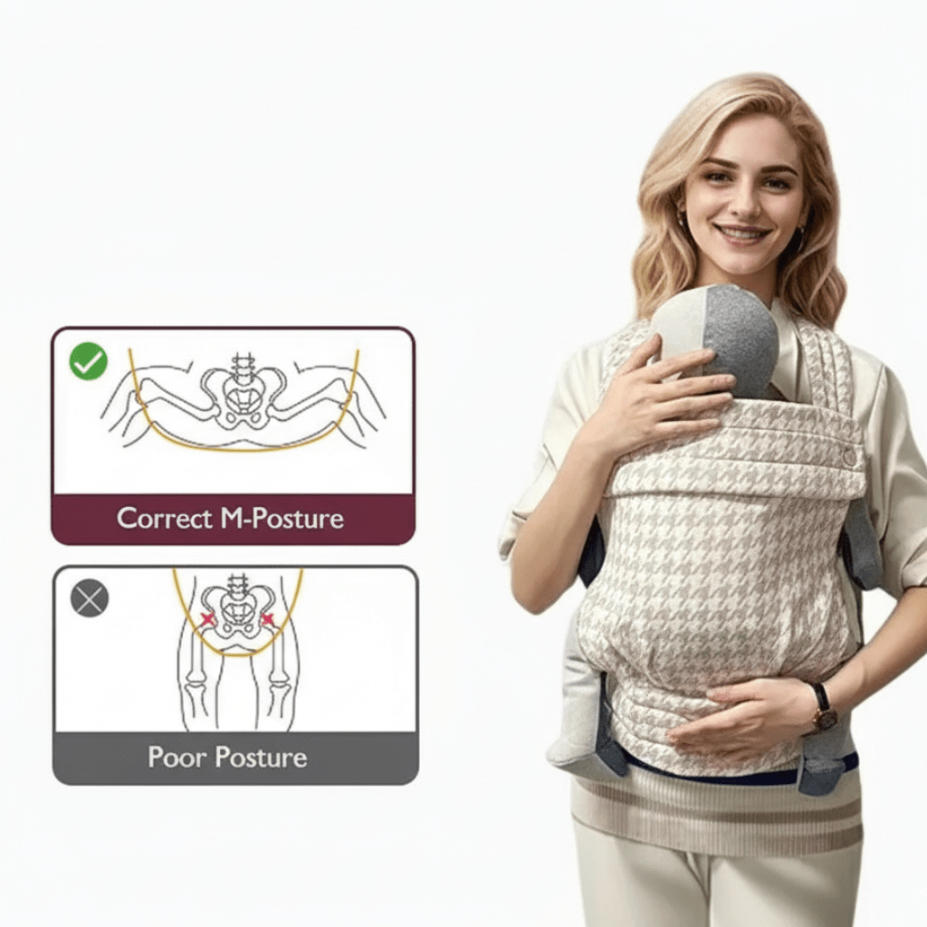 Porte-bébé Ergonomique 4 Positions Ajustables 4
