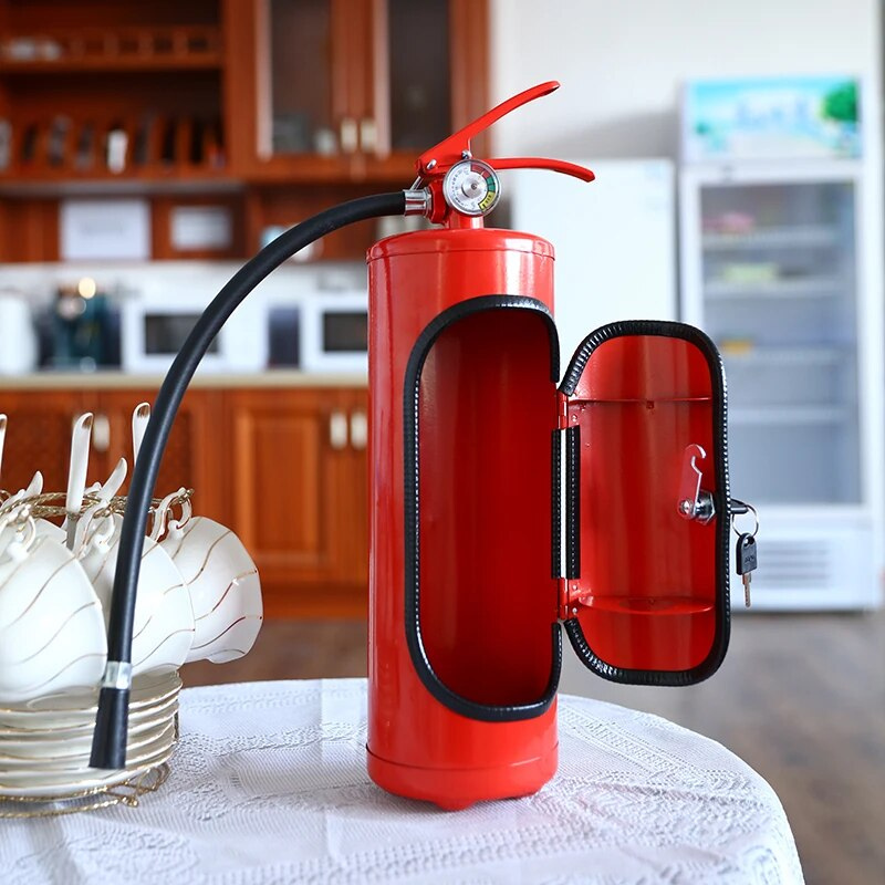 Porte-bouteille Original en Forme d'Extincteur 1