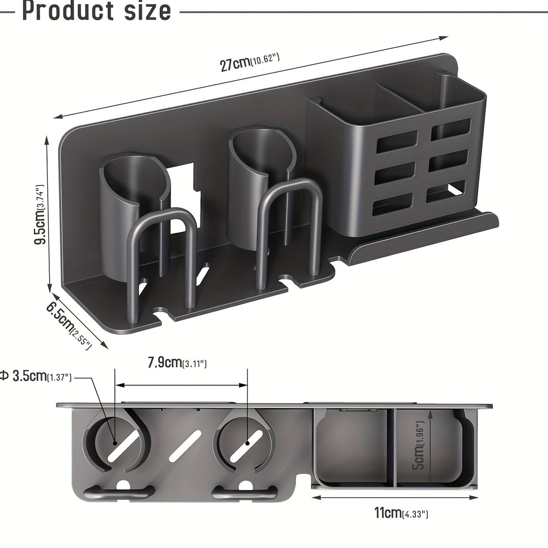 Porte-brosse à dents mural en aluminium pour salle de bain 1
