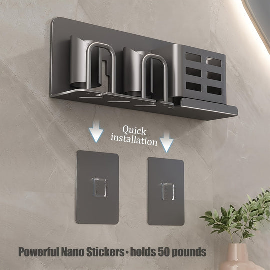 Porte-brosse à dents mural en aluminium pour salle de bain 7