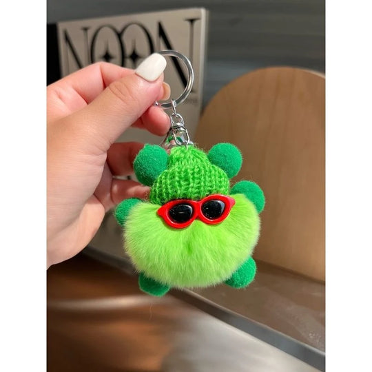 Porte-clés Cactus en Peluche Ludique pour Accessoires Quotidiens 0