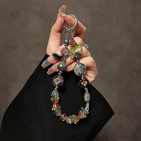 Porte-clés Femme Style Artistique Perlé 1
