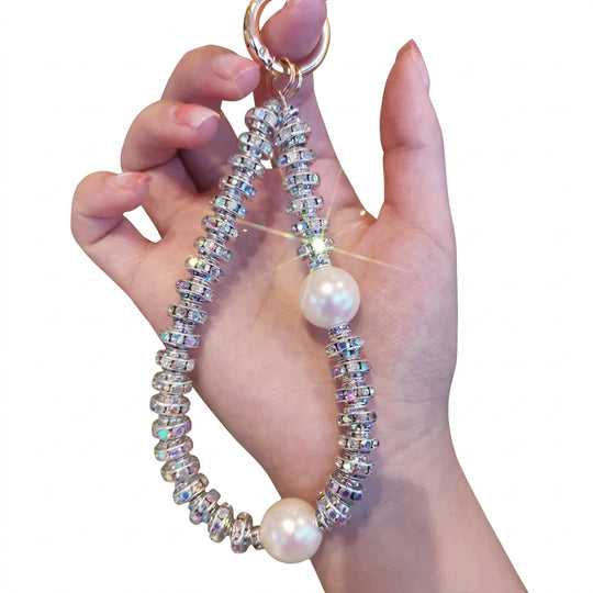 Porte-clés Femme Style Perlé et Cristallin 0