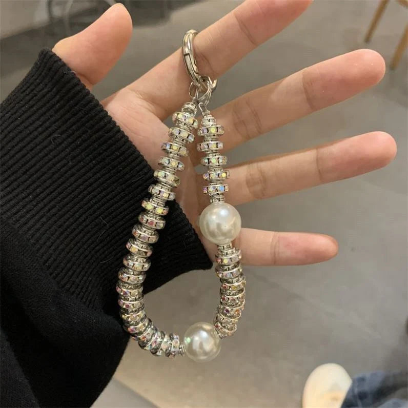 Porte-clés Femme Style Perlé et Cristallin 3