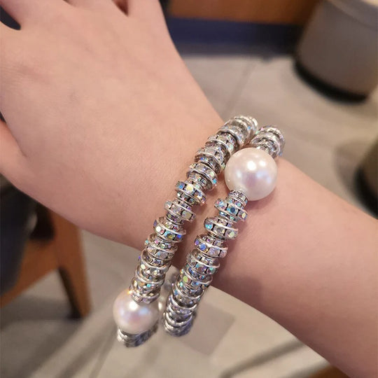 Porte-clés Femme Style Perlé et Cristallin 4