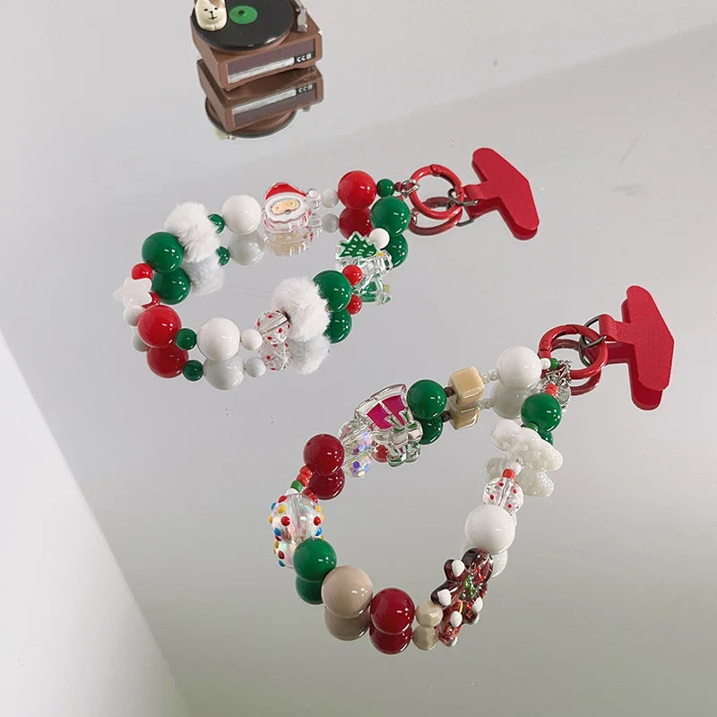 Porte-clés Femme à Breloques Perlées Thème Fêtes 1