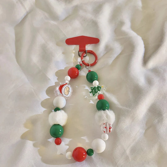 Porte-clés Femme à Breloques Perlées Thème Fêtes 3