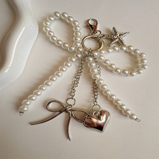 Porte-clés Femme avec Breloque Perle et Design Raffiné 3