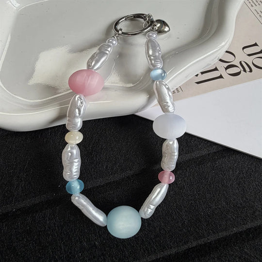 Porte-clés Femme avec Breloque Perlée Design Raffiné 3