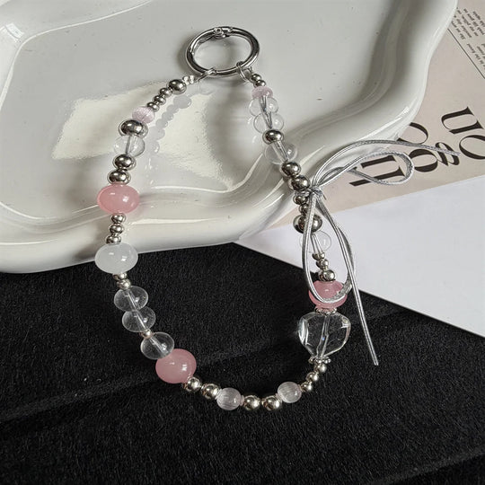 Porte-clés Femme avec Breloque Perlée Design Raffiné 4