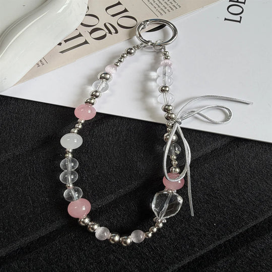 Porte-clés Femme avec Breloque Perlée Design Raffiné 5