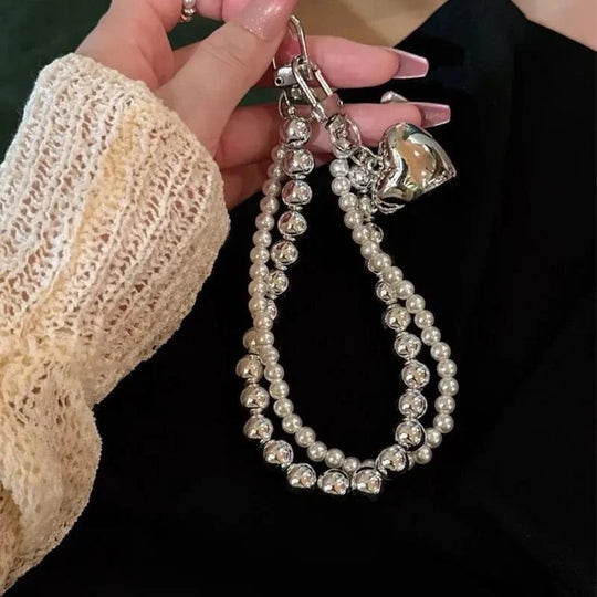 Porte-clés Femme avec Breloque Perles 0