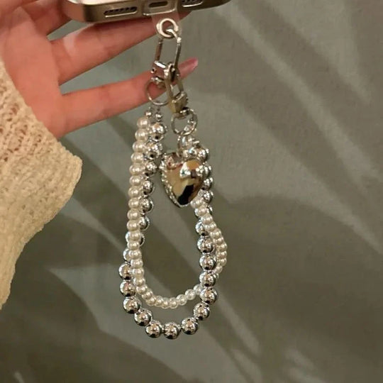 Porte-clés Femme avec Breloque Perles 1