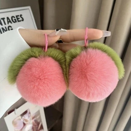 Porte-clés Pompon Fruit Ludique pour Femme 2